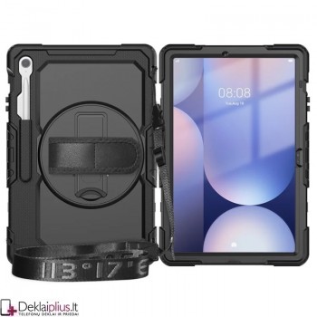 Smūgiams atsparus 360 dėklas su dirželiu (Samsung Galaxy Tab S10 Fe Plus)